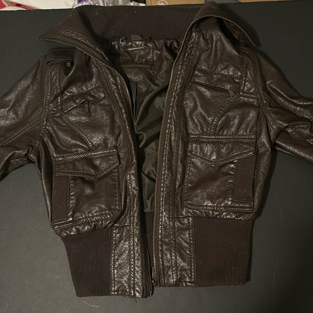 Faux Leather J2 Brown Jacket